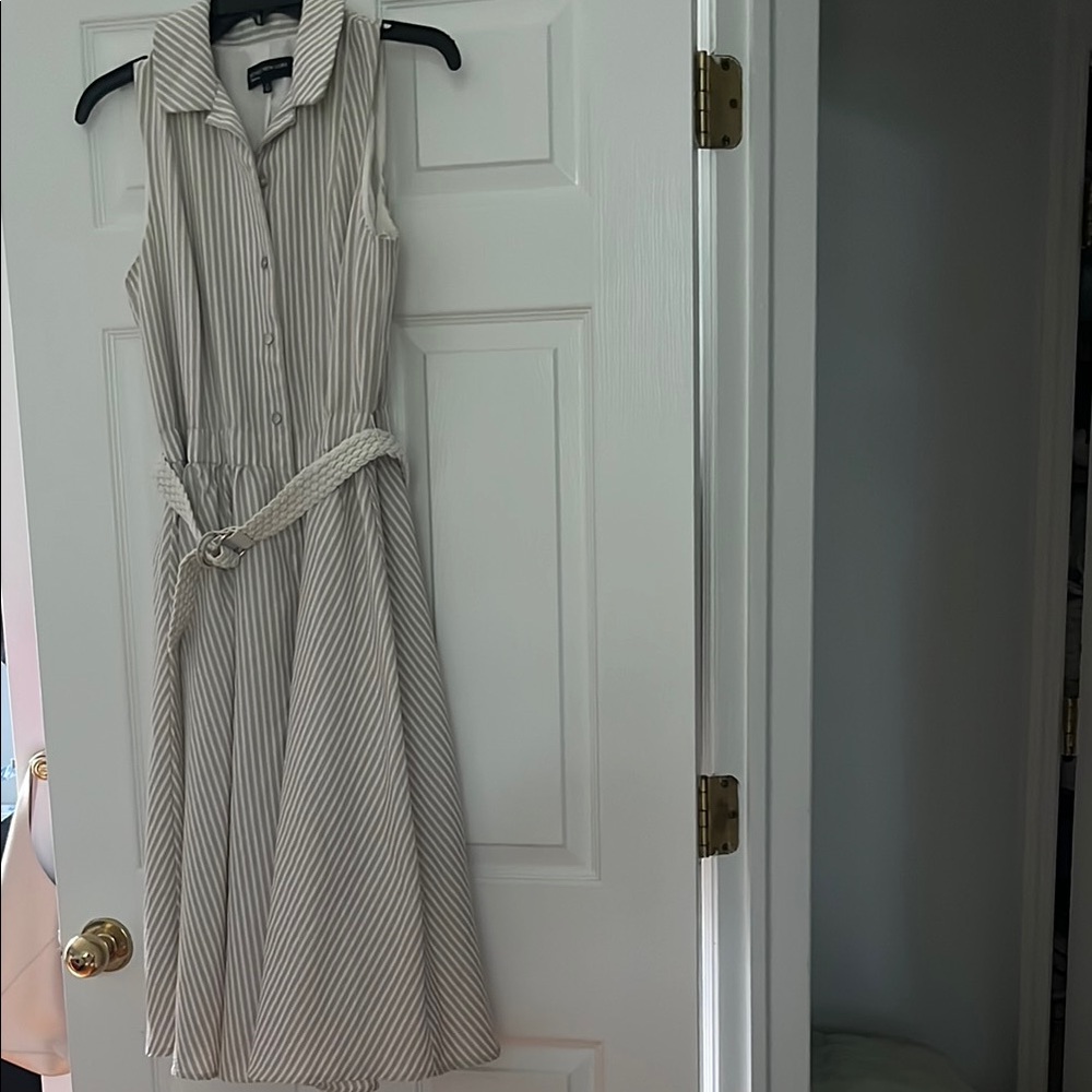 Stunning seersucker sleeveless dress